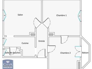 Appartement à louer 3 pièces 64 m² - Metz (57) - 589€