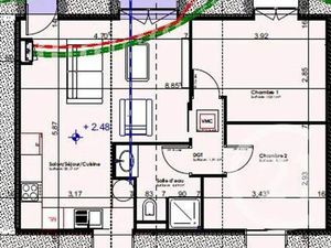 Appartement F3 à louer - 3 pièces - 46 m2 - Maen Roch - 35 - BRETAGNE