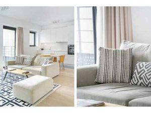 Ixelles: Lumineux appartement récent 1ch + terrasse  parking