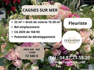 Fleuriste 22 m² Cagnes-sur-Mer