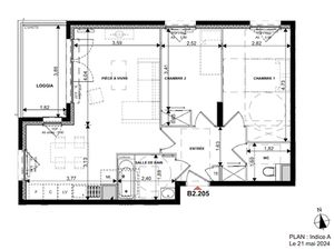 Vente appartement 3 pièces 64 m² à Roussillon (38150)  199 000 €