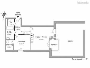 Appartement 2 pièces 48 m²