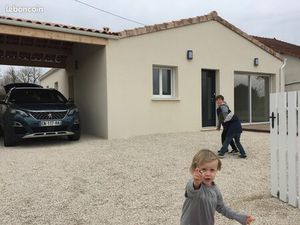 Maison neuve (2018) individuelle BBC 90m² (3ch) de plain pied à St Yrieix-sur-charente