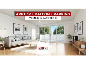 APPT 3P + BALCON + PARKING PRIVATIF
