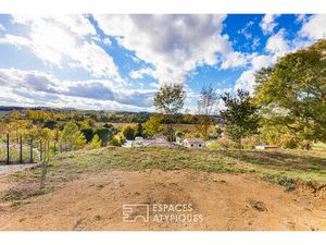 Terrain en position dominante à bâtir avec vue sur les Pyrénées