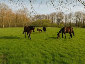Weiland met paardenstallen op een opp. van 1 43ha