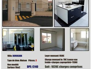 Pavillon t3 chartron grand parc