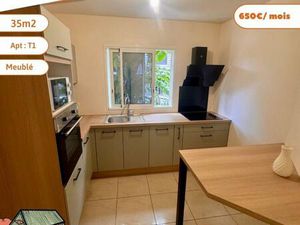 A LOUER - T1 MEUBLE - ST CLOTILDE