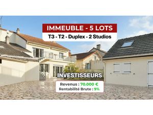 IMMEUBLE DE RAPPORT 4 À 5 LOTS PARKINGS PRIVATIFS CAV