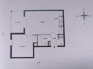 Location T2 proche métros Palais de justice ou St Michel