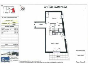 Appartement 3 pièces 43 m²