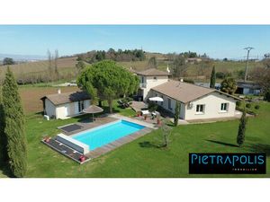 Maison 4 chambres et dépendance POMMIERS versant Ouest Vue Impr