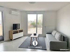 BASTIDE - RIVE DROITE : T3 meublé avec terrasse et parking