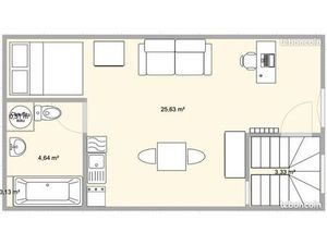 Studio meublé 30m2 Ecusson