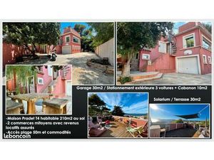 Maison meublé Le Pradet / Plage de La Garonne / Vue mer