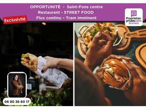 SAINT-FONS CENTRE - Restaurant Street food 40 m² - Flux accru
