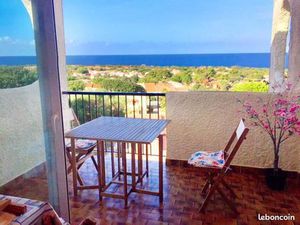 Studio meublé-vue mer