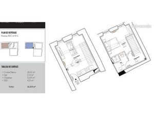 Appartement refait à neuf deux pièces duplex