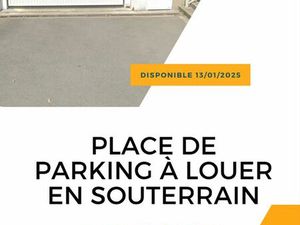 Place de parking souterrain