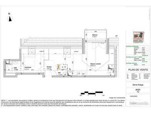 Appartement 2 pièces 44 m²