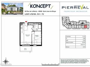 Appartement 2 pièces 40 m²