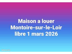 Maison a louer Montoire sur le loir