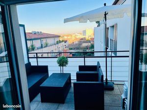 ? T2 meublé standing – Terrasse vue dégagée – Parking – Métro Jolimont