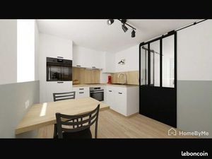 Superbe T1 rénové à neuf haut de gamme  proche centre ville  avec chambre séparée  entière