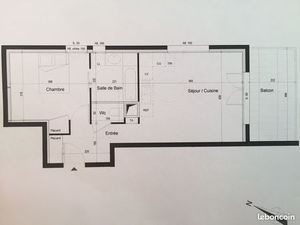 Location T2 46m² à Viry