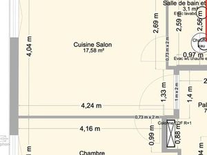 Appartement 2 pièces 29 m²