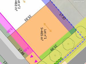 Terrain 465 m² Meursac