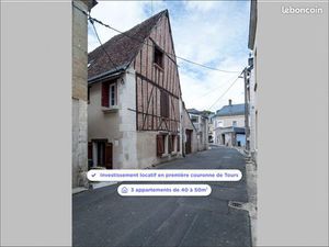 Idéal investisseur – immeuble 3 appart- Plein cœur de Vernou-sur-Brenne – rentabilité élev