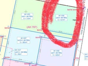 URGENT : terrain constructible 617 m2