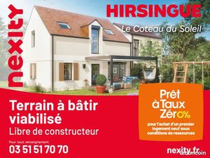 Terrain constructible à Hirsingue  à 10 min d'Altkirch et à proximité de Mulhouse et de Bâ