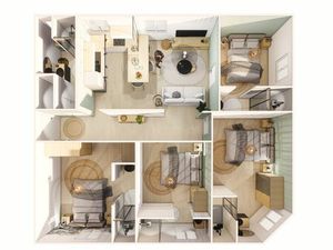 Projet colocation a vendre - rentabilite 8% - secteur clemenceau reims