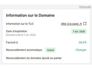 Servicenumerique nom de domaine en .fr