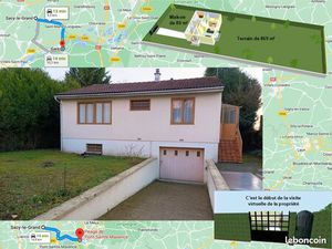 Maison de 4 pièces avec 2 chambres Sur un terrain de 869 m² à Sacy-le-Grand