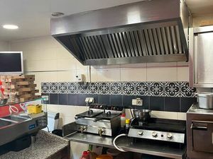 Local commercial pizzeria burger sandwiches