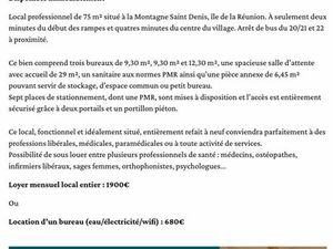 Local professionnel aux normes PMR