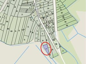 Terrain non constructible avec chênes sur pieds