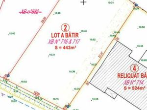Terrain constructible de 443 m2