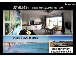 Beau T2 terrasse Climatisé_ Plage à 200m