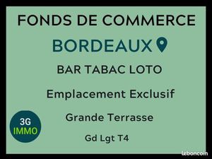 Fonds de commerce bar  tabac  FDJ Bordeaux