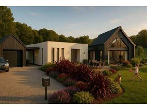 Terrain avec maison neuve à vendre