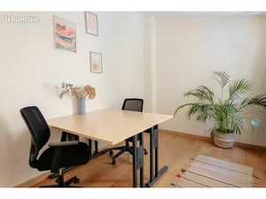 Bureau privé 2 postes coworking PLEIN CENTRE