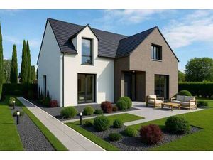 Terrain avec maison neuve à vendre