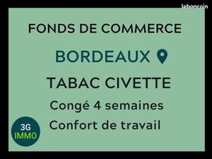 Fonds de commerce tabac Bordeaux