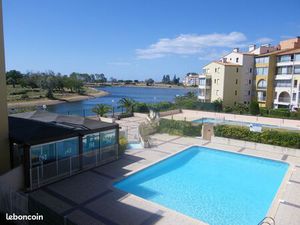 Appt T3 de 35m² + loggia de 5m² + parking privé + piscine - plage Richelieu Cap d'Agde