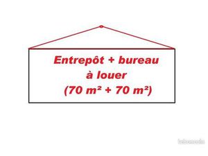 A LOUER ENTREPOT 140 m²