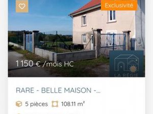 Maison à louer les Abrets en Dauphiné